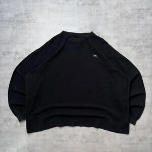 Y2K Black Rocawear Grunge Skater Long Sleeve Thermal Shirt